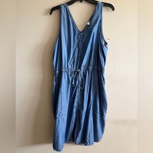 Time and Tru Light Blue Chambray Sun Dress